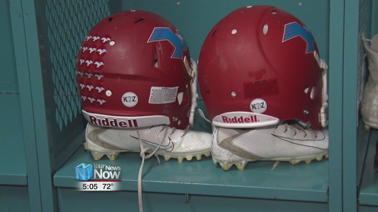 Area football teams adding Koz stickers to helmets in support of Vince Koza